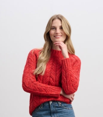 HATLEY DYLAN CABLE KNIT SWEATER