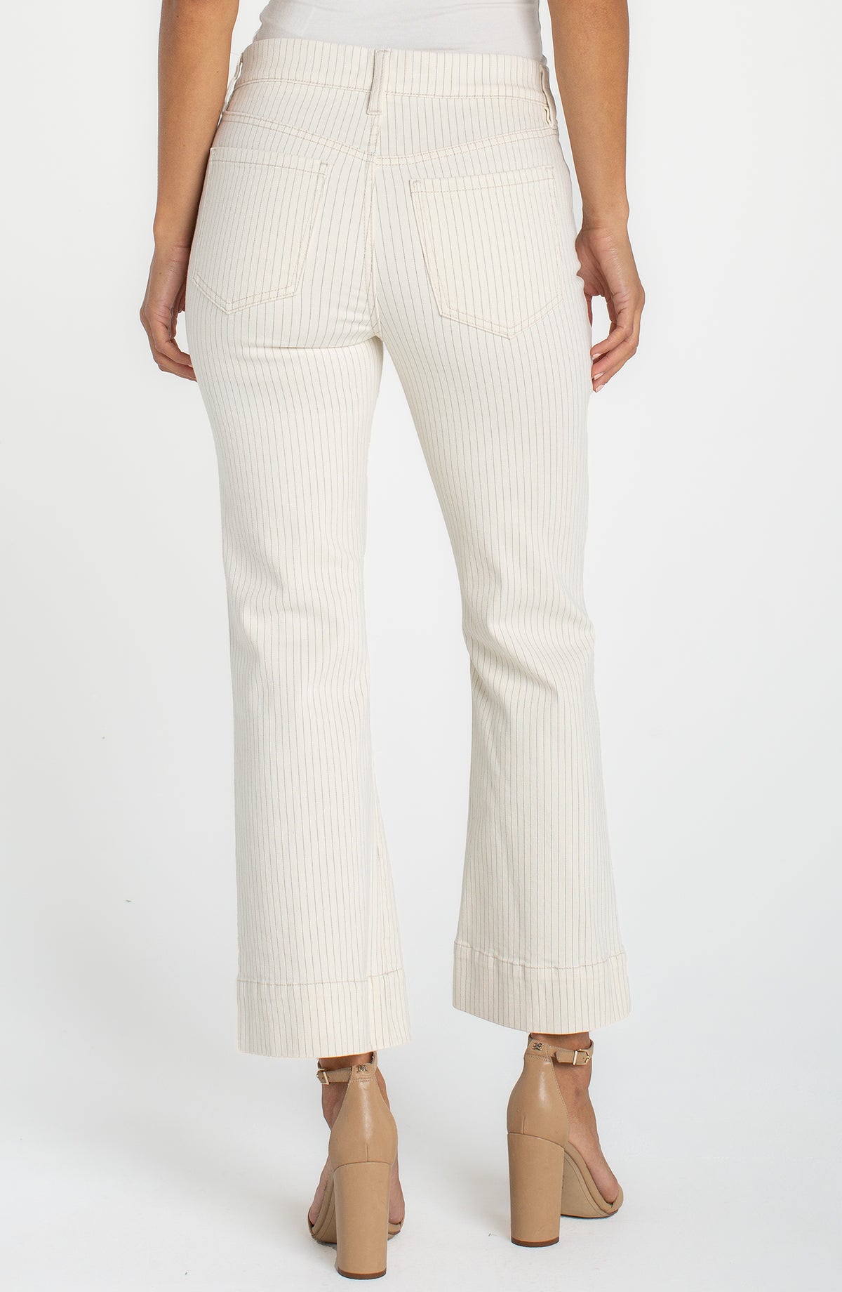 Liverpool Gia Glider Crop Flare With Wide Hem