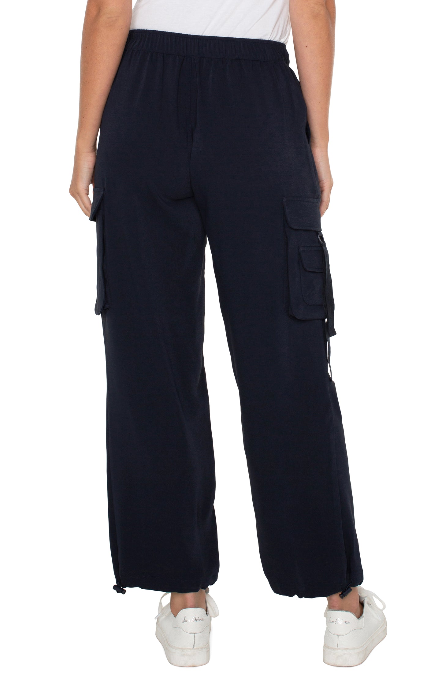 LIVERPOOL CINCH HEM PULLON PARACHUTE CARGO PANTS - 27" INSEAM
