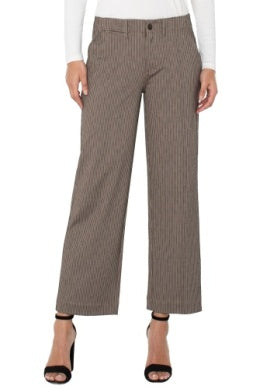 LIVERPOOL WIDE LEG CROP TROUSER WITH FLAP POCKETS