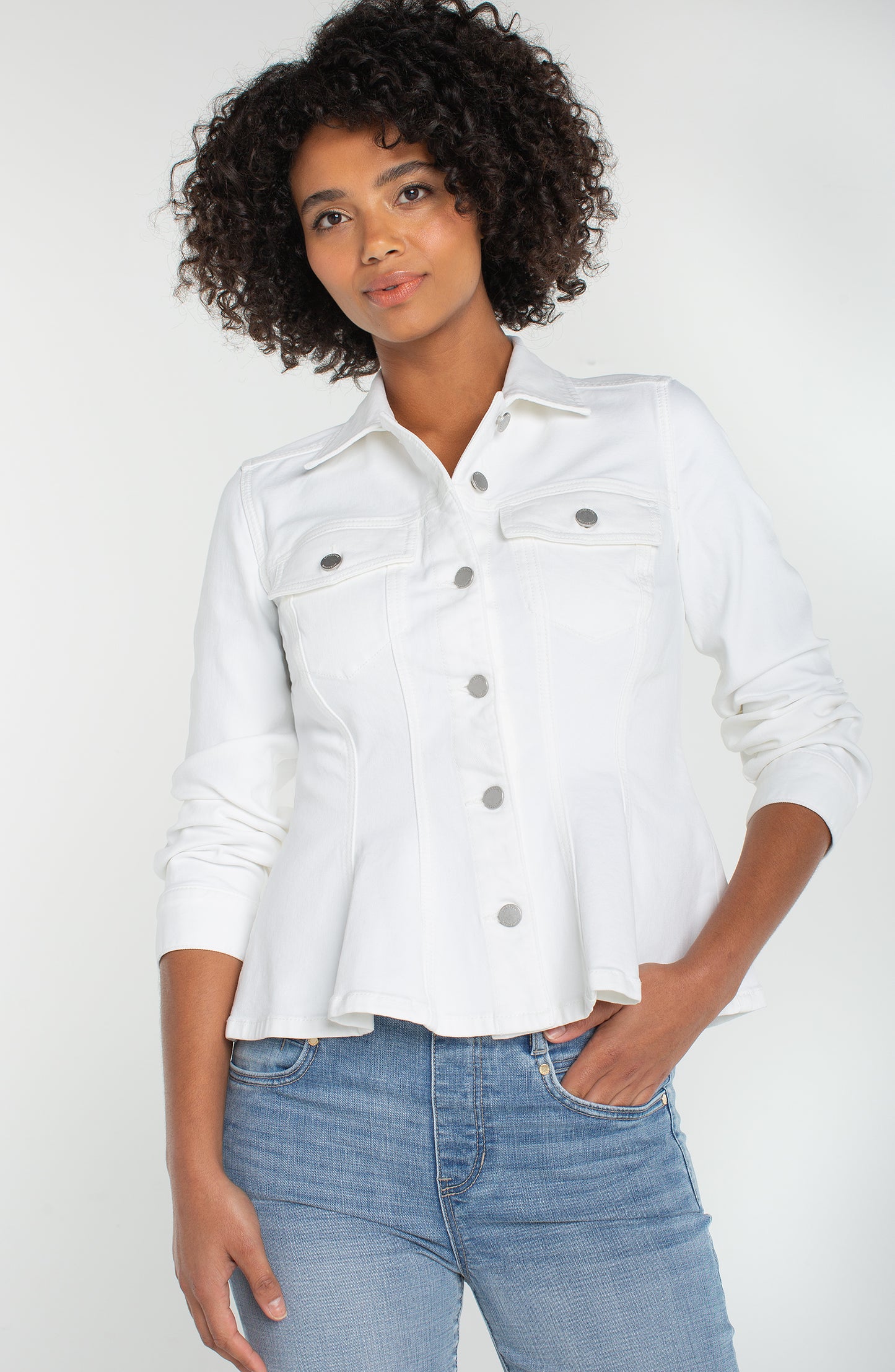 Liverpool Fit and Flare Trucker Jacket