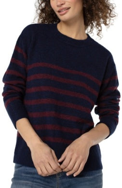 LIVERPOOL LONG SLEEVE CREW NECK DROPPED SHOULDER SWEATER