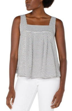 LIVERPOOL SLEEVELESS SQUARE NECK KNIT TOP
