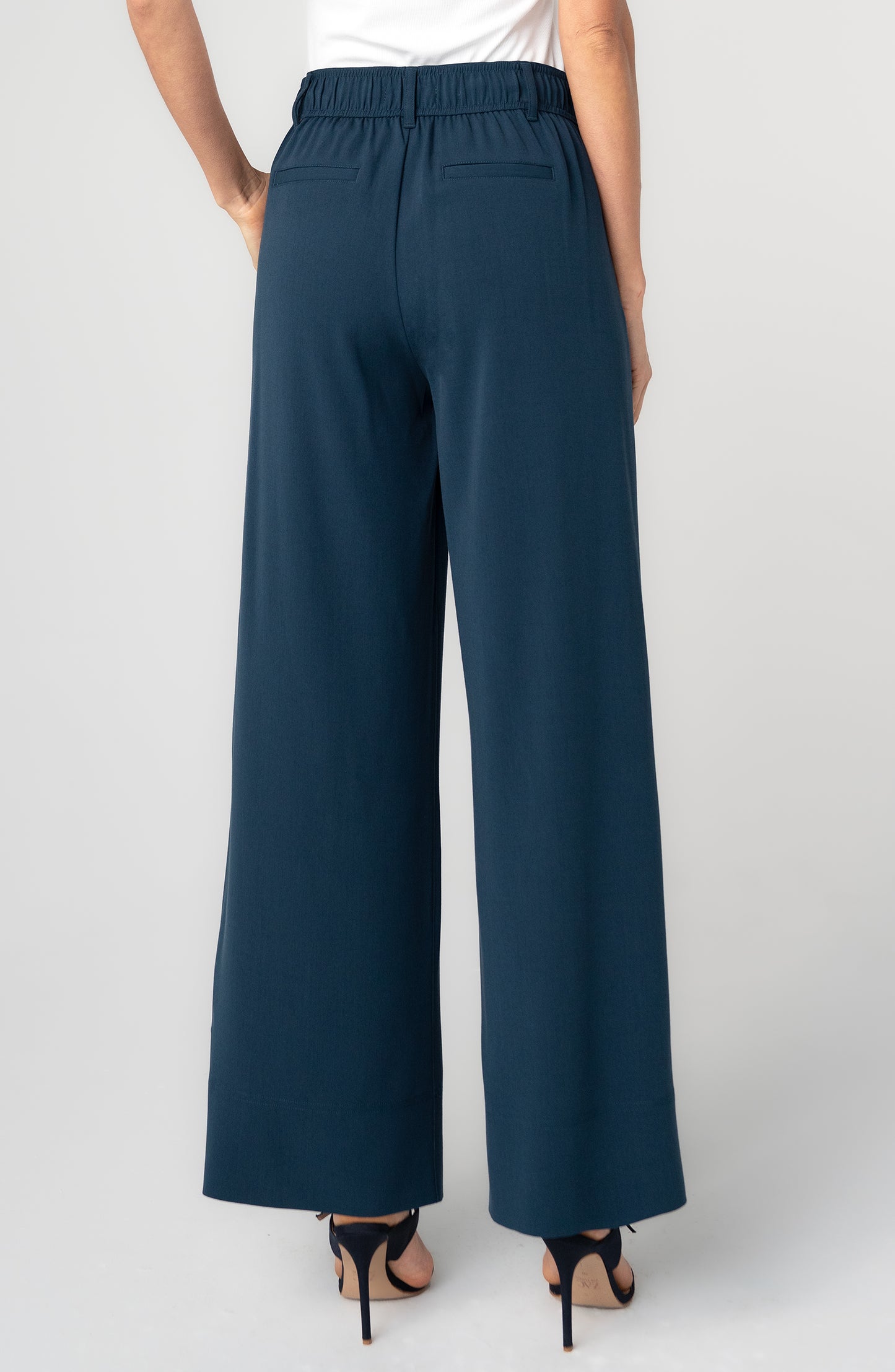 Liverpool High Rise Pleated Wide Leg Trouser