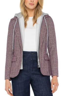 LIVERPOOL BOYFRIEND BLAZER WITH REMOVABLE HOOD