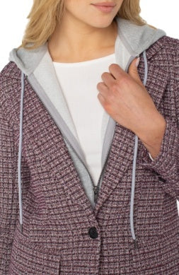 LIVERPOOL BOYFRIEND BLAZER WITH REMOVABLE HOOD
