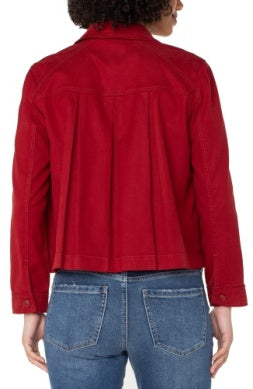 LIVERPOOL PLEAT BACK CROP JACKET