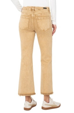 LIVERPOOL HANNAH CROP FLARE WITH FRAY 28" INSEAM