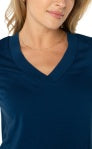 LIVERPOOL SHORT SLEEVE KNIT TEE WITH PLACKET