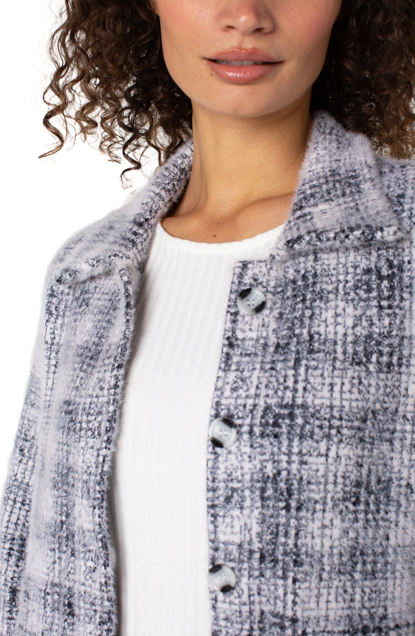 LIVERPOOL LONG SLEEVE COLLARED BOMBER SWEATER JACKET