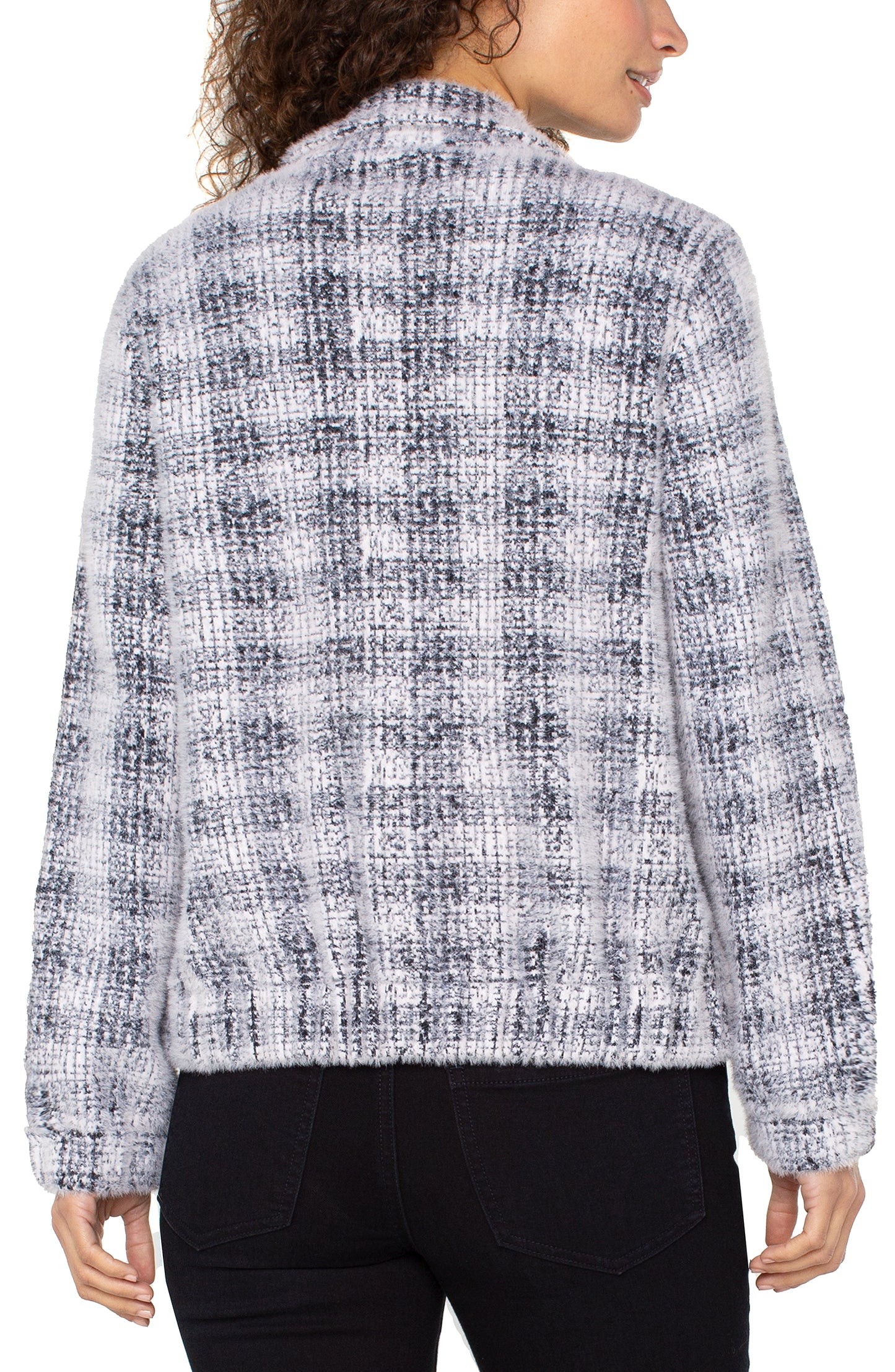 LIVERPOOL LONG SLEEVE COLLARED BOMBER SWEATER JACKET