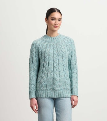 HATLEY DYLAN CABLE KNIT SWEATER