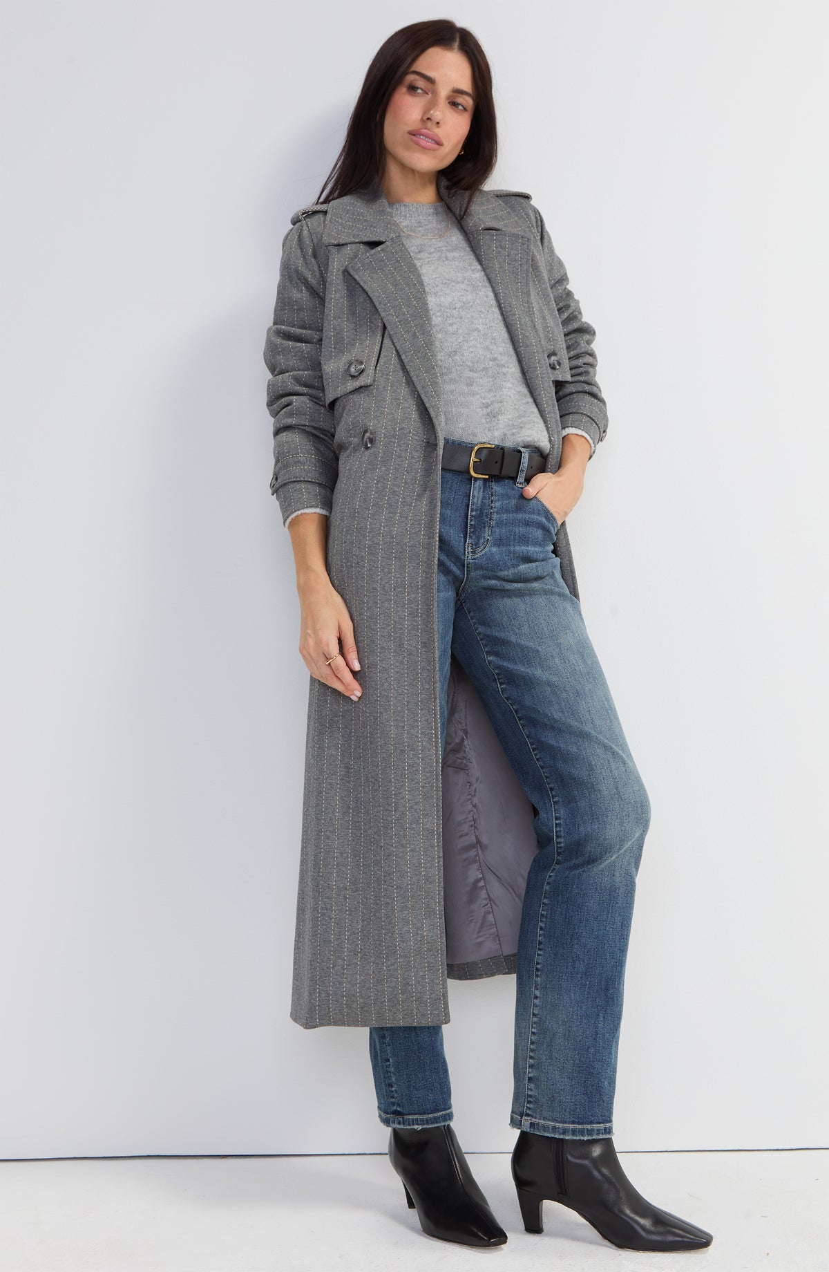 Liverpool Maxi Belted Trench Coat