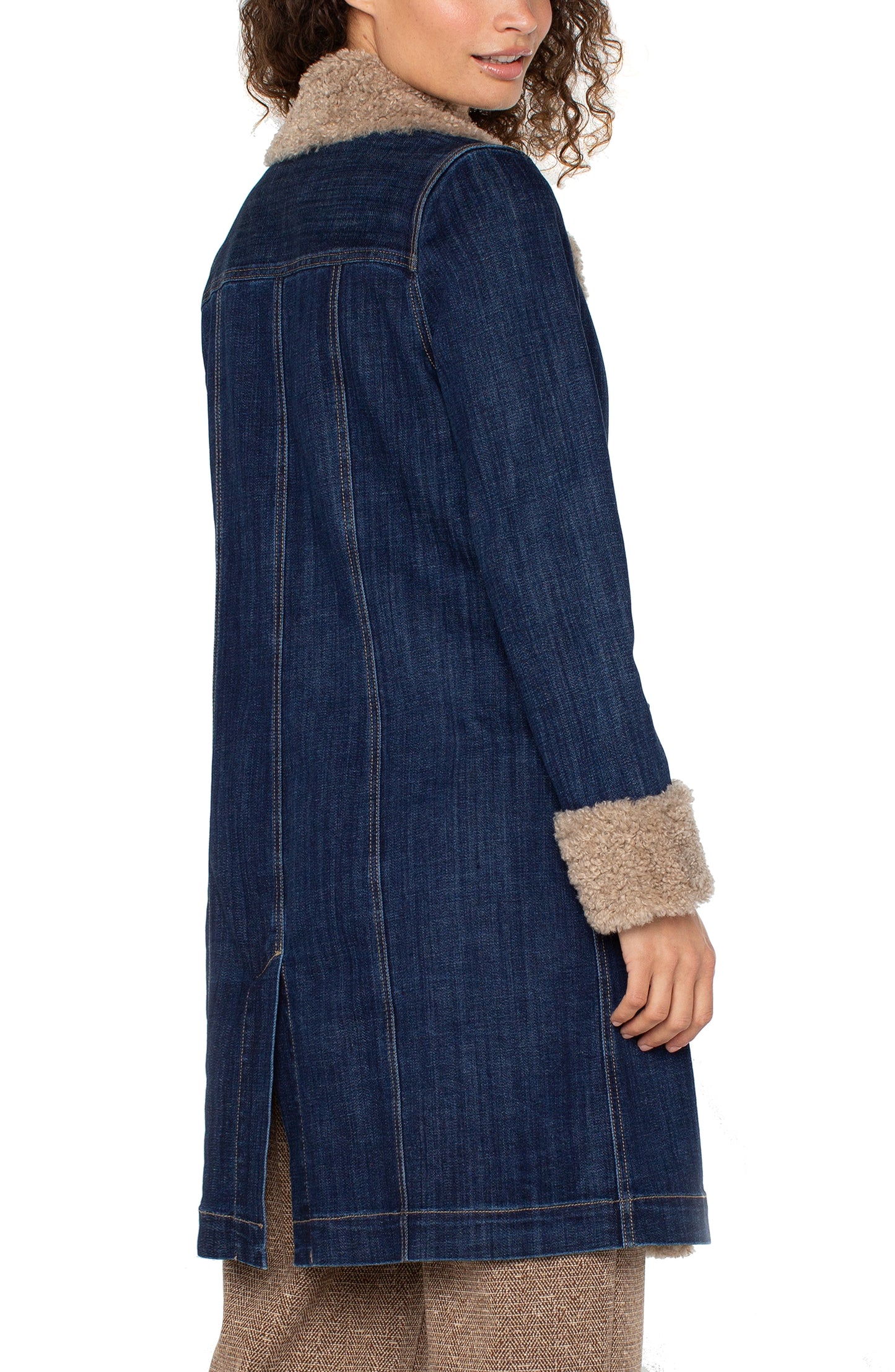 LIVERPOOL SHERPA TRIMMED NOTCH COLLAR JACKET