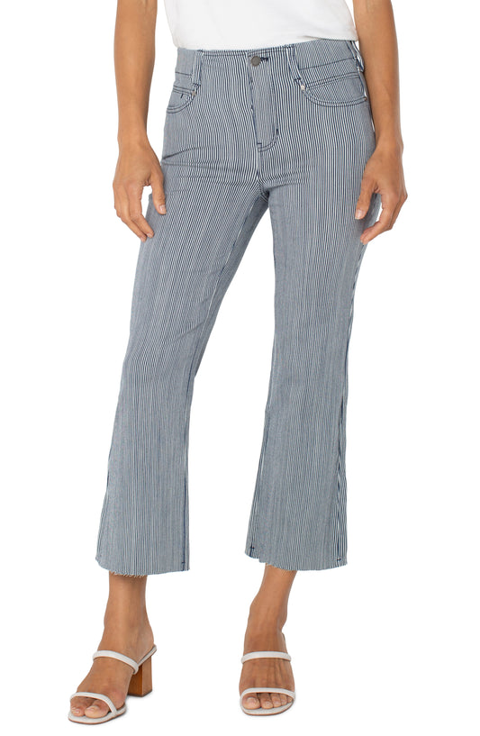 LIVERPOOL GIA CROP FLARE WITH BACK PLEAT 25.5" INSEAM