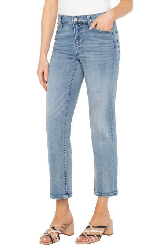LIVERPOOL KENNEDY CROP STRAIGHT - 27" INSEAM