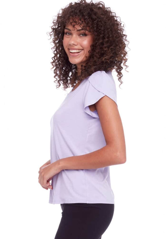 UP! PETAL SHORT SLEEVE TOP