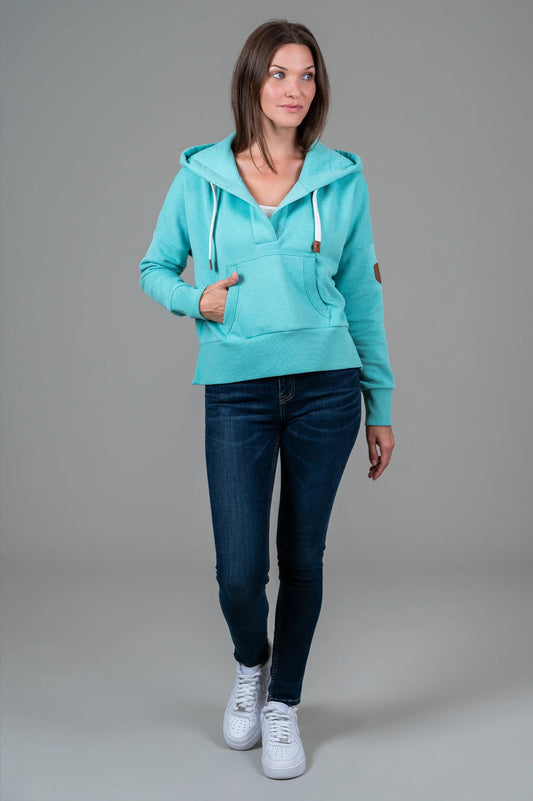 Aksu Slash Neck Oversized Hoodie