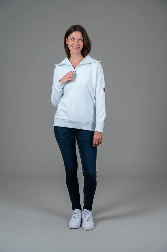 PADMA 1/4 Zip Sweatshirt with Funnel Neck