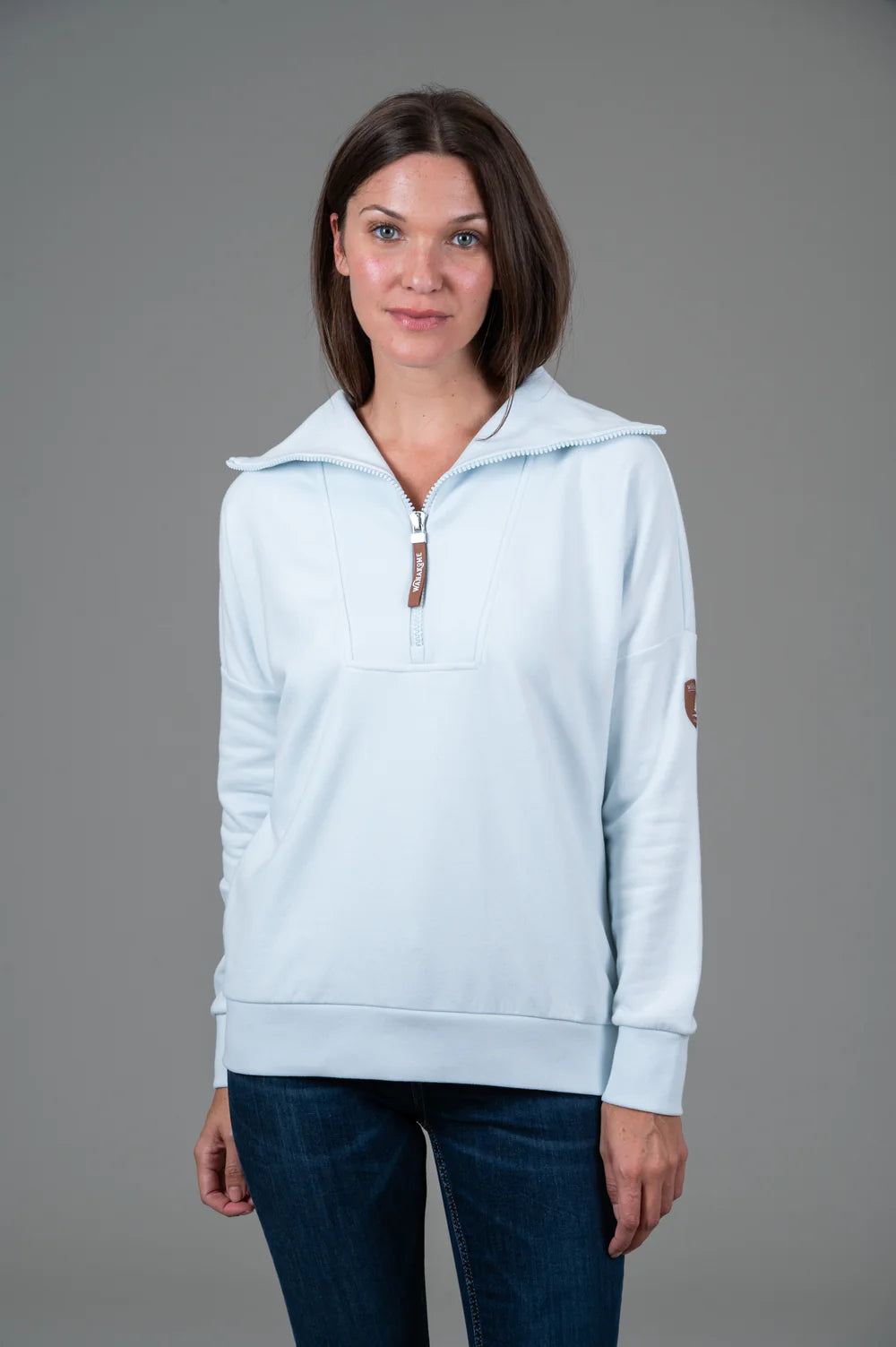 Padma 1/4 Zip Sweatshirt with Funnel Neck