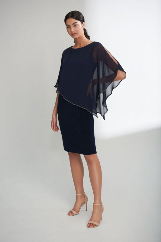 JOSEPH RIBKOFF SHEER BRILLIANCE DRESS