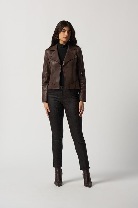 JOSEPH RIBKOFF SUEDE MOTO JACKET