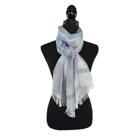 LEDGER STRIPED COTTON SCARF