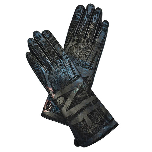 GRAFFITI ART LEATHER GLOVES