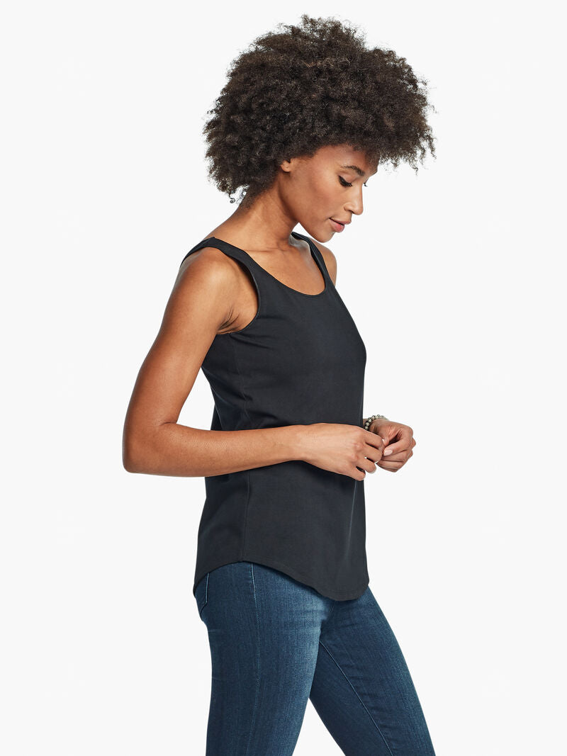 NIC+ZOE SHIRT TAIL PERFECT TANK