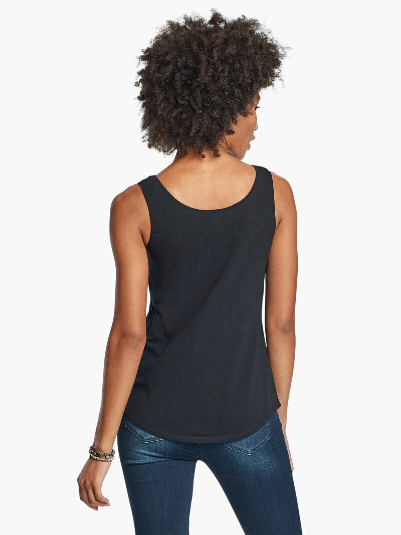 NIC+ZOE SHIRT TAIL PERFECT TANK