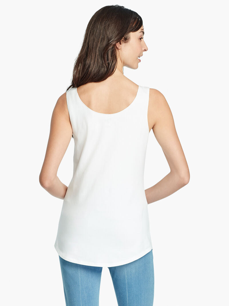 NIC+ZOE SHIRT TAIL PERFECT TANK