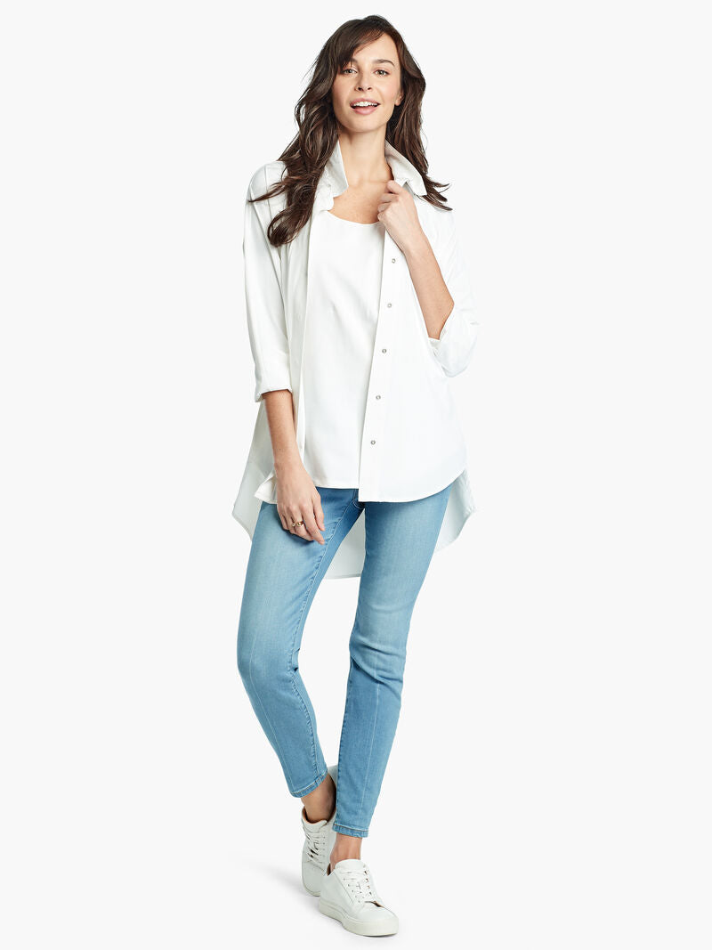 NIC+ZOE SHIRT TAIL PERFECT TANK