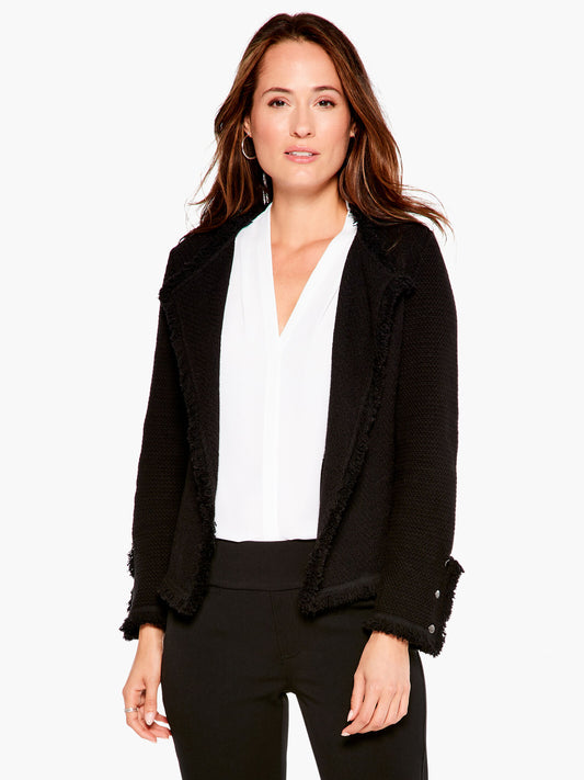 NIC+ZOE FRINGE MIX JACKET