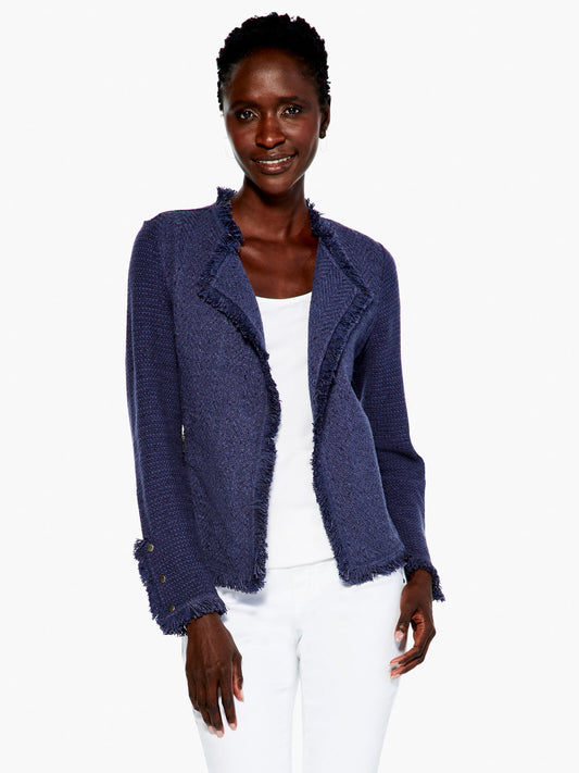 NIC+ZOE FRINGE MIX JACKET