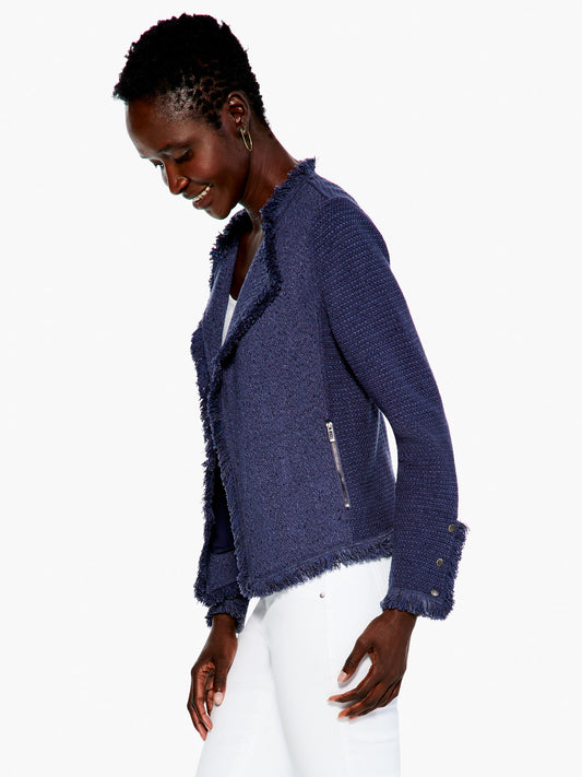 NIC+ZOE FRINGE MIX JACKET