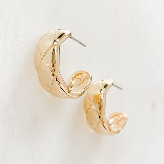 ARGYLE HOOP EARRINGS