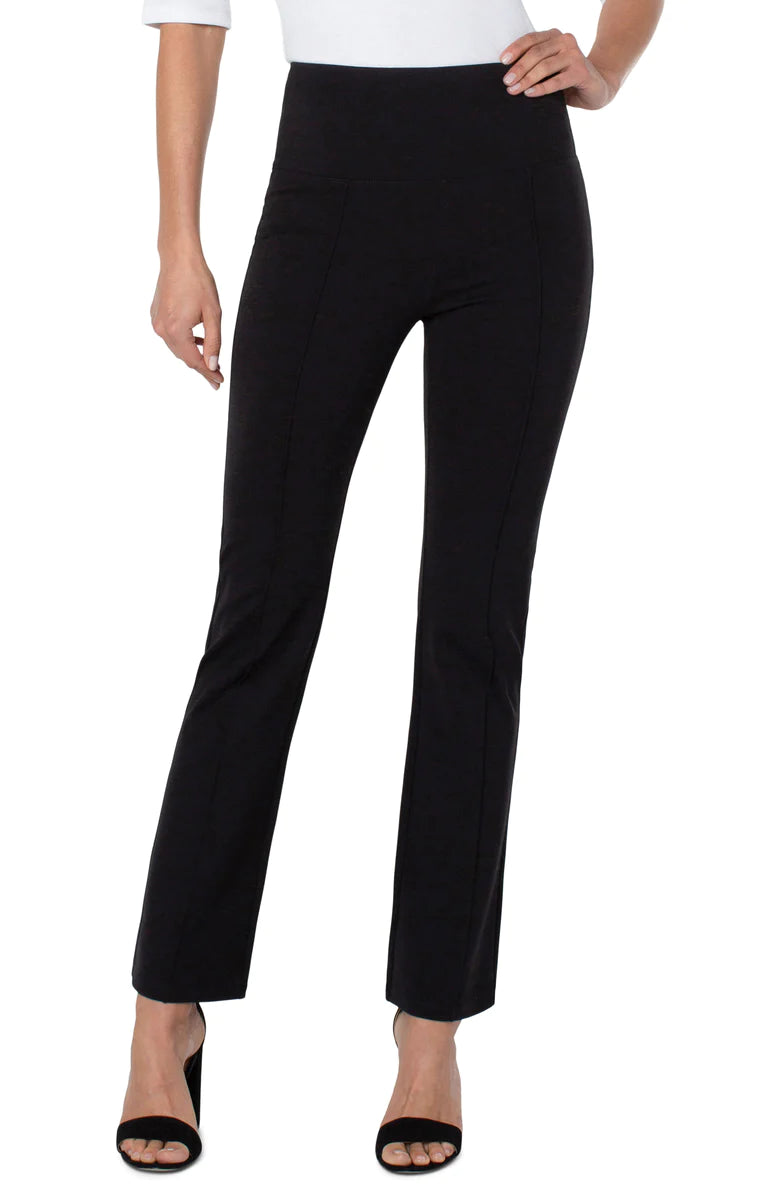LIVERPOOL PEARL FULL LENGTH FLARE WITH PINTUCKS - 31" INSEAM