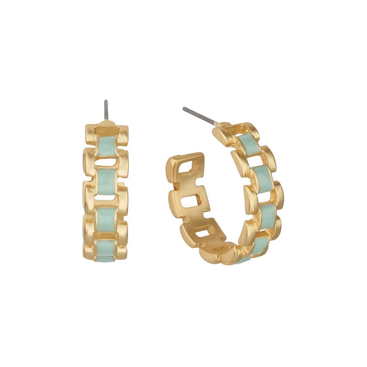 OLSEN MINT EARREINGS