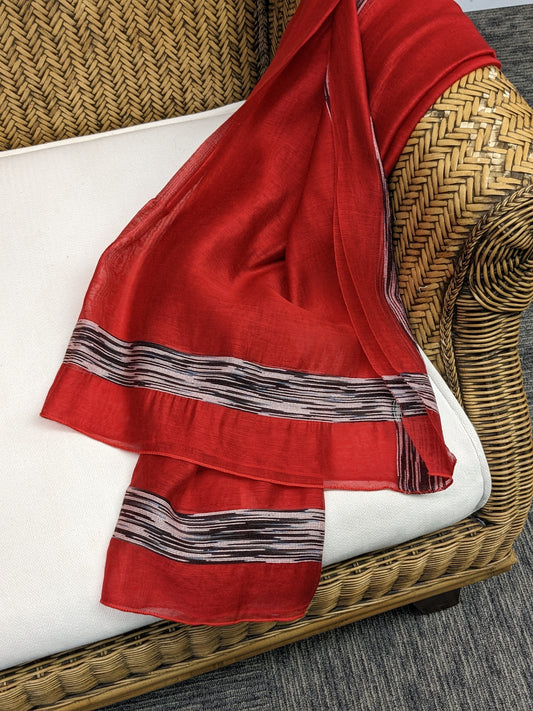 BLACK & WHITE LINE SCARF