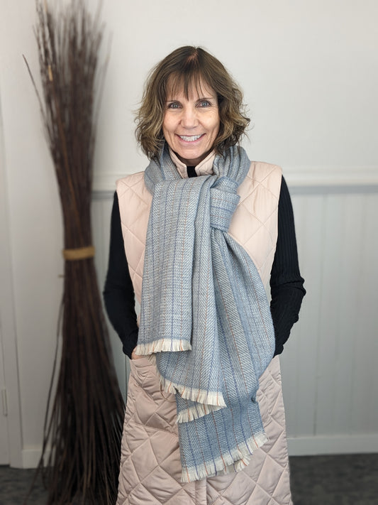 HERRINGBONE STRIPED SCARF