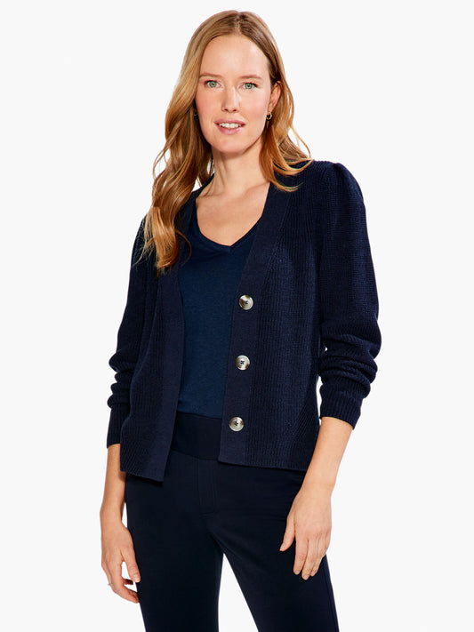 NIC+ZOE SHAKER KNIT CARDIGAN