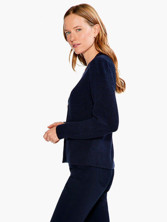 NIC+ZOE SHAKER KNIT CARDIGAN