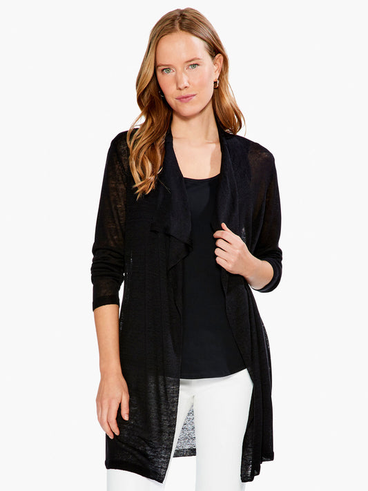 NIC+ZOE FEATHERWEIGHT DRAPE CARDIGAN