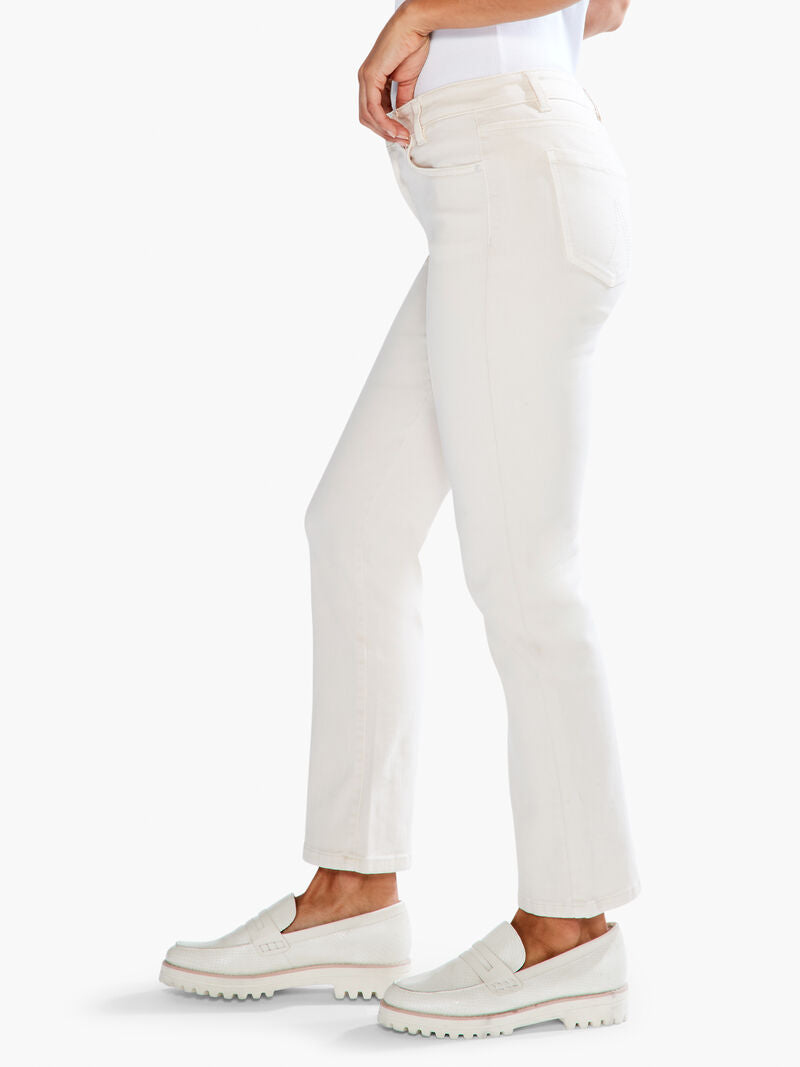 NIC+ZOE COLORED MID RISE STRAIGHT ANKLE JEANS