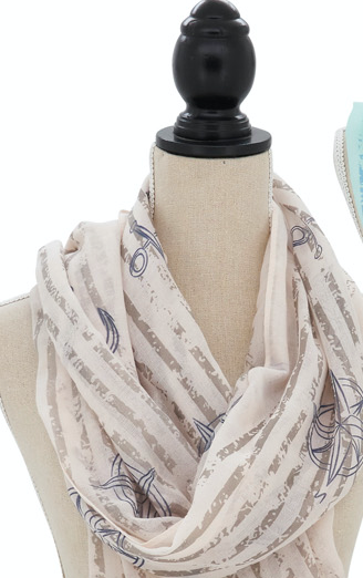 NAUTICAL PRINT SCARVES