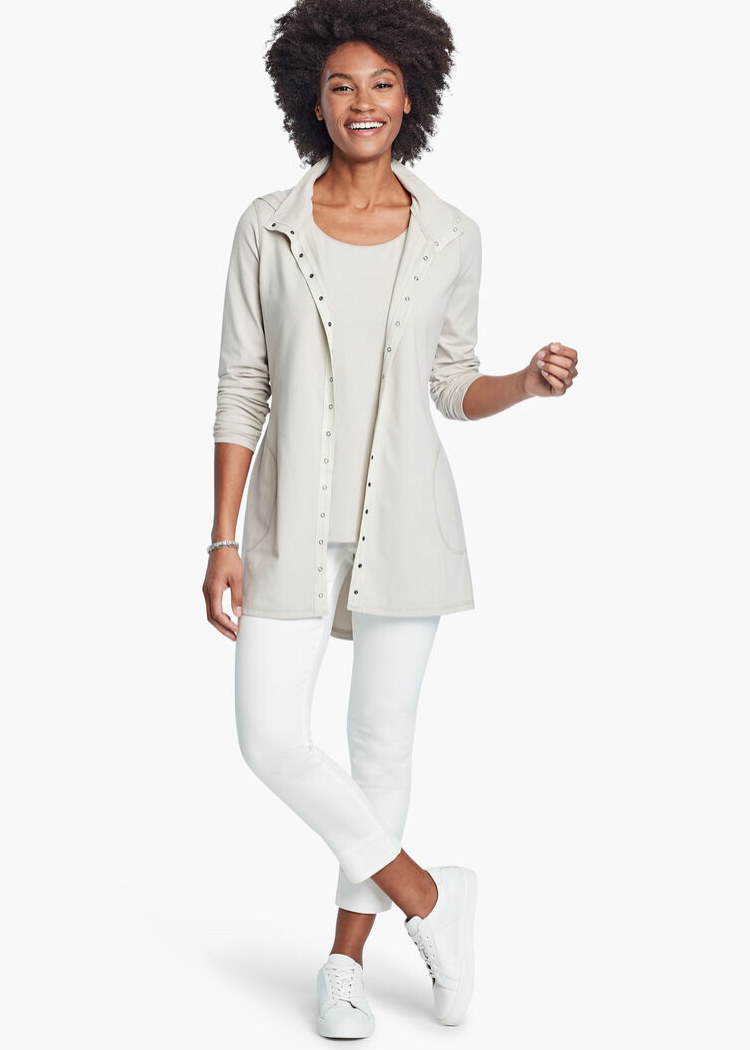 NIC+ZOE SHIRT TAIL PERFECT TANK