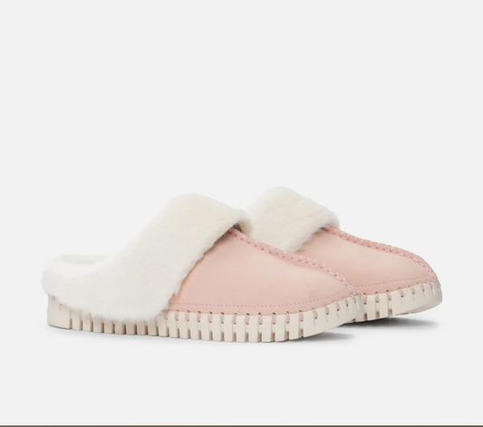 ILSE JACOBSEN TULIP FAUX FUR SLIPPERS