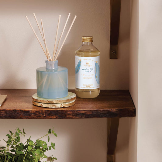 THYMES WASHED LINEN PETITE REED DIFFUSER