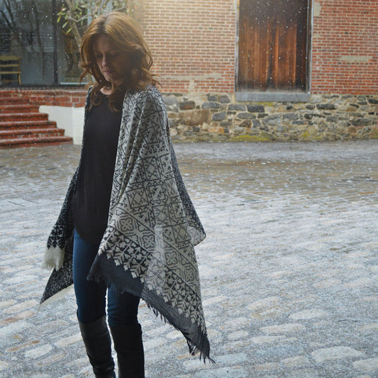 MARRAKESH MOROCCAN WOOL/SILK SCARF