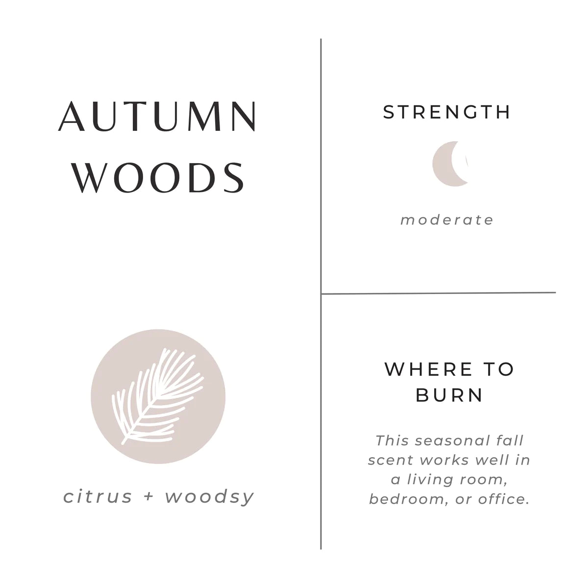 AUTUMN WOODS MINI SOY CANDLES